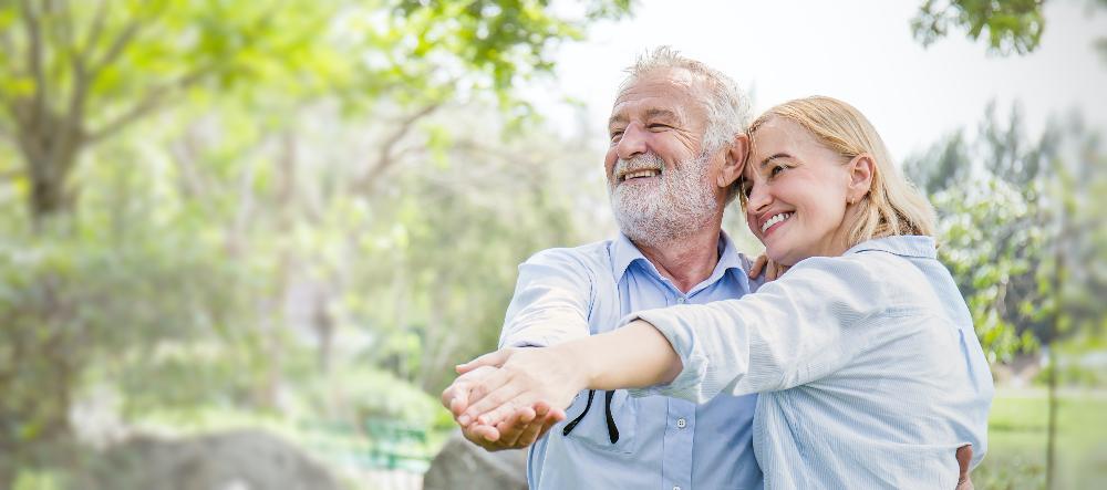 older couple dancing outside | clifton hill dentist