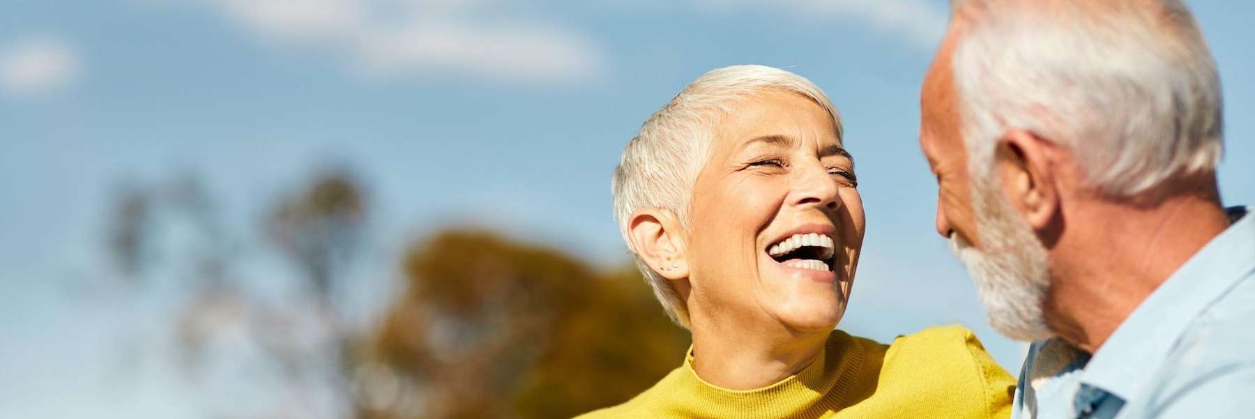 older couple laughing | dental implants clifton hill vic